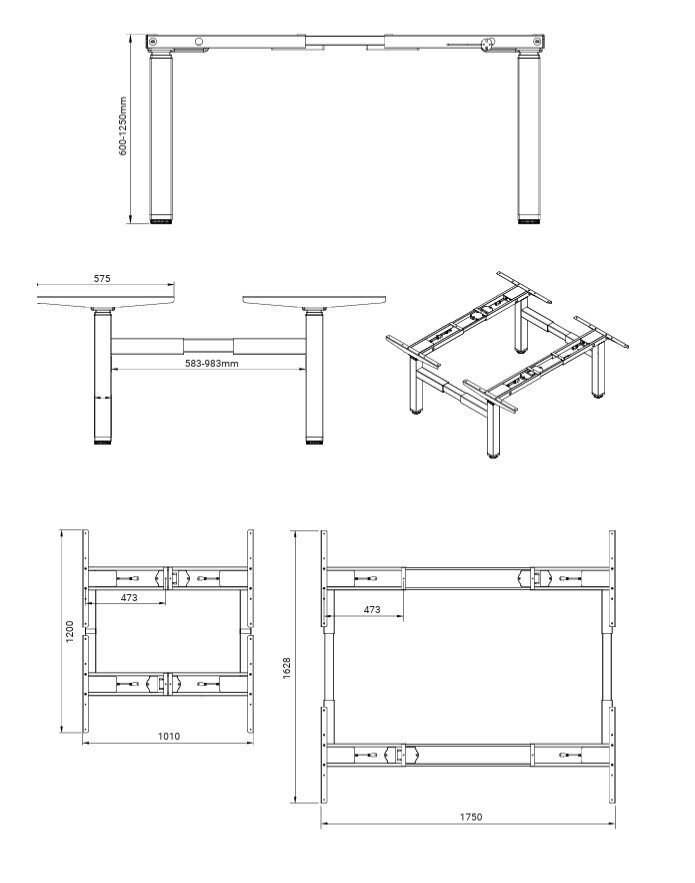 dubultais, 4 motori /E-BENCH 4M3S